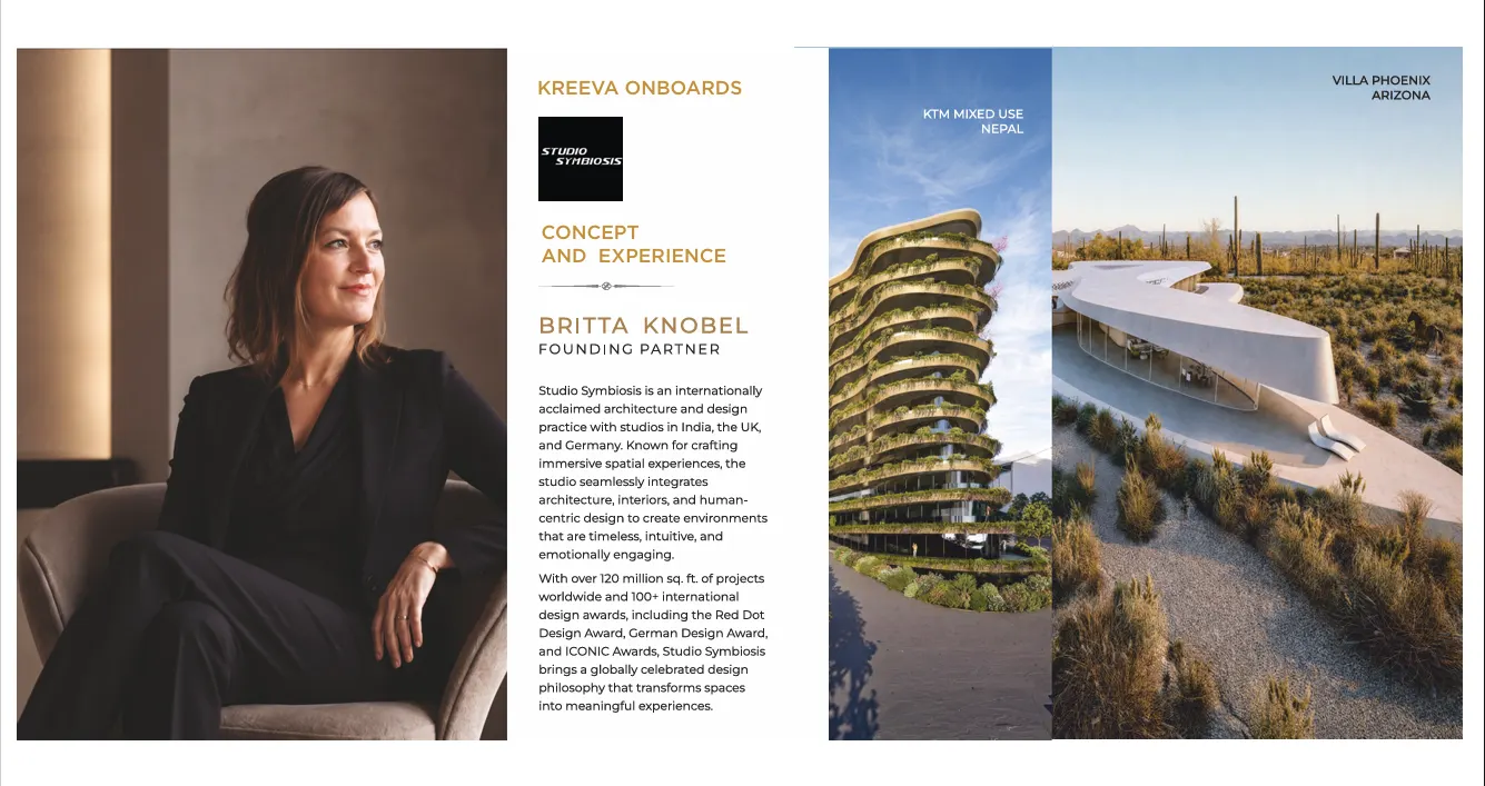 Britta Knobel, Founding Partner at Studio Symbiosis - Concept and Experience for Kreeva Swaranaya